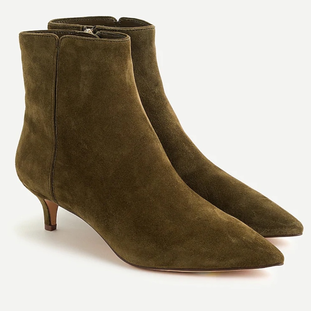 NWT J. Crew Fiona Kitten Heel Ankle Boots - Sz 6
